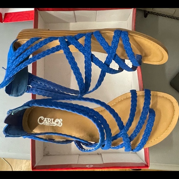 Carlos Santana | Shoes | Carlos Santana Womens Amara 2 Sandal In Corfu Blue  | Poshmark